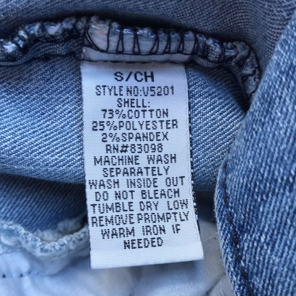 Love Republic cropped blue jean vest with zippers, size S - Picture 9 of 9